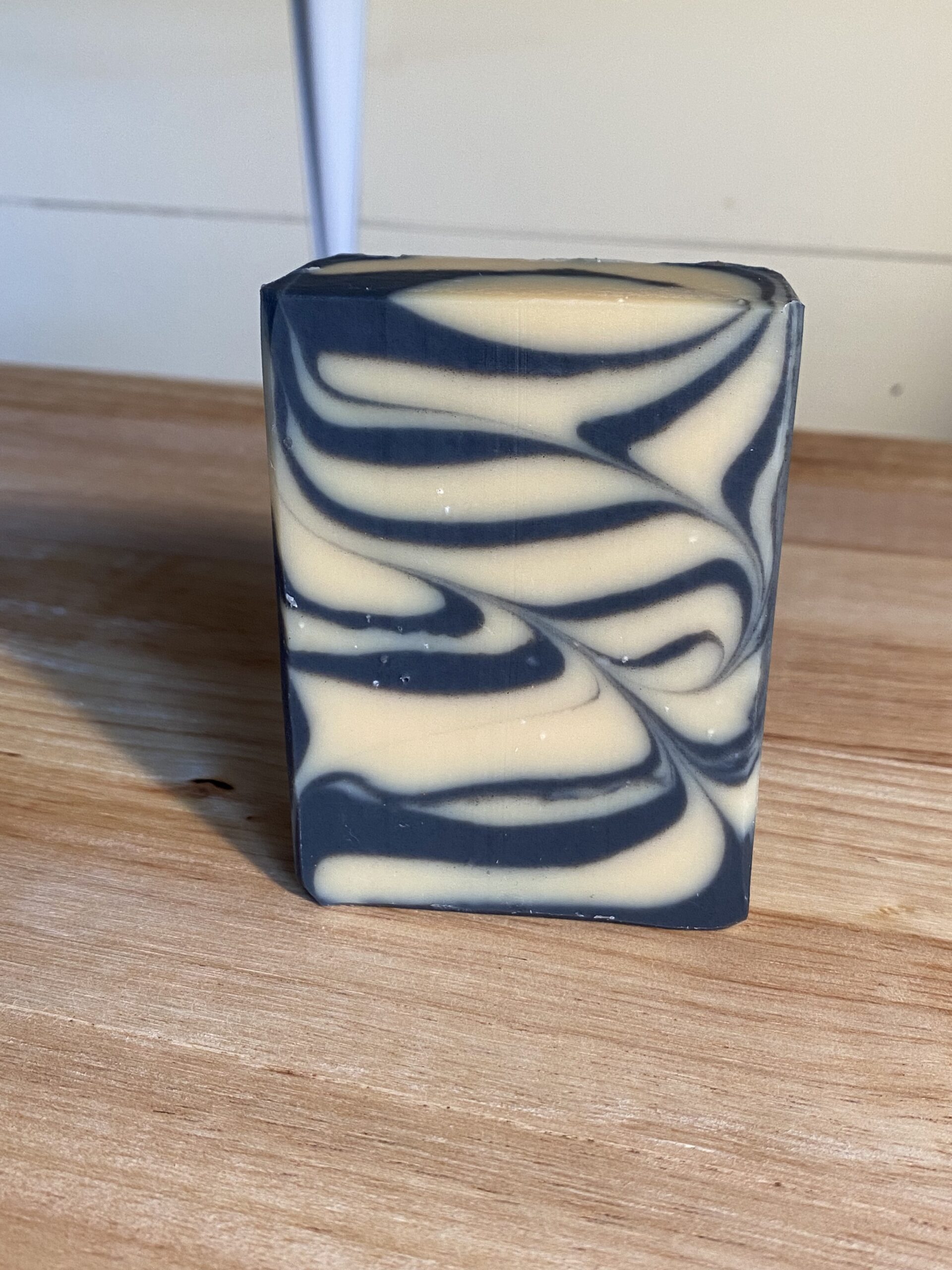 Chunky Goat Milk and Charcoal Swirl Soap - Image 2