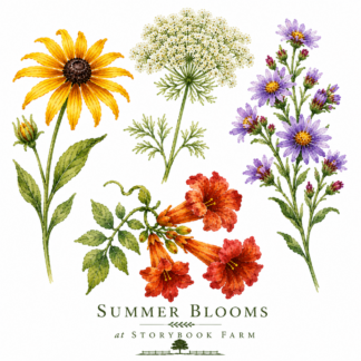 Summer Blooms Botanical Plate
