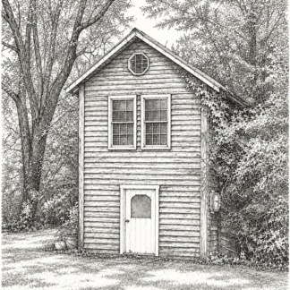 The Cabin (Line Drawing)