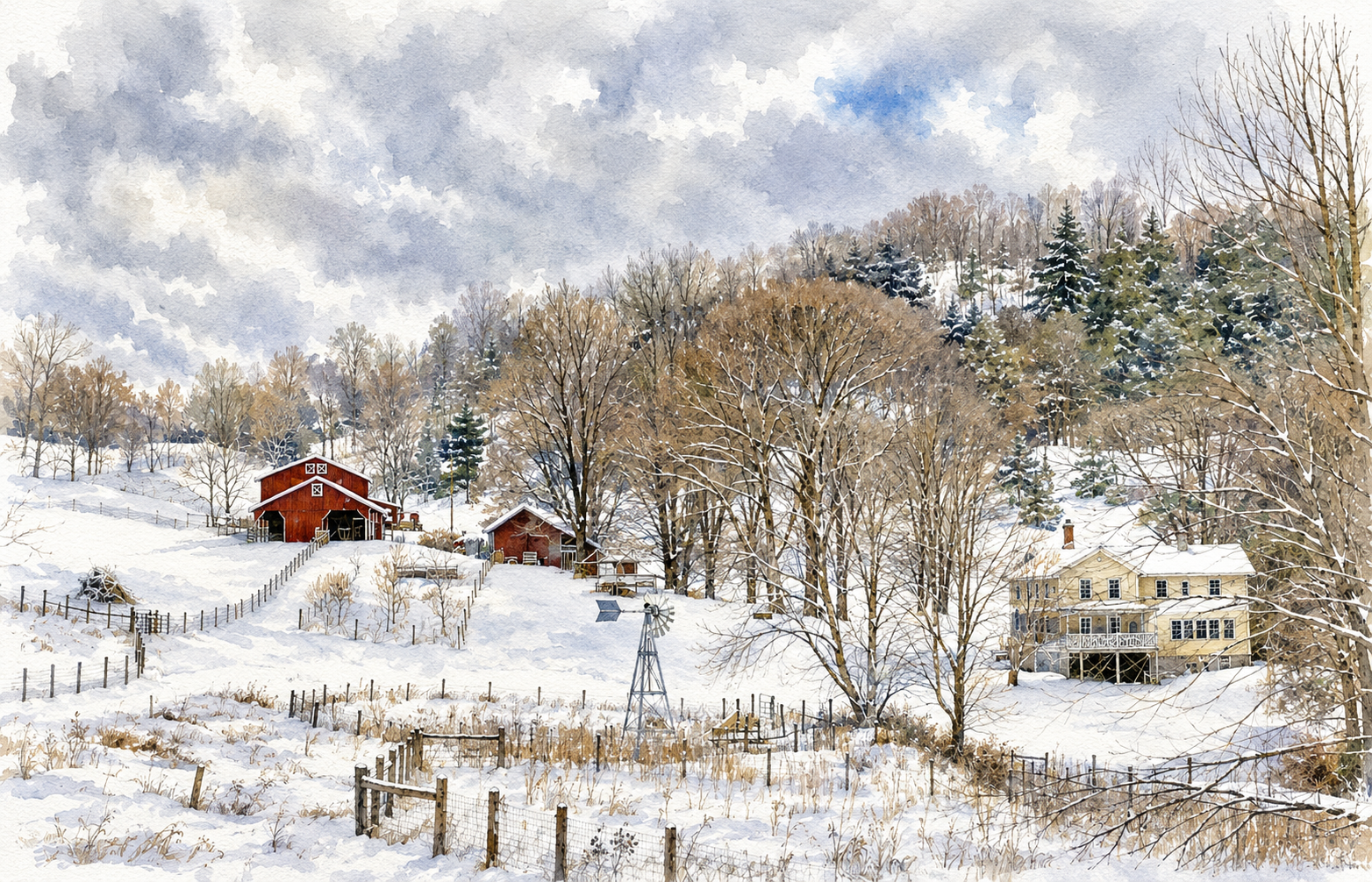 Storybook Farm in Winter